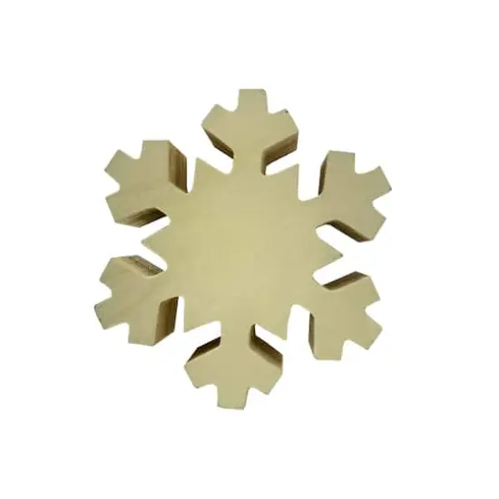 4.25" Unfinished Snowflake Wood Planks, 3ct. by Make Market&reg; {1}