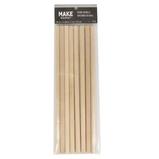 12" Wood Dowels, 8ct. by Make Market&reg; {1}