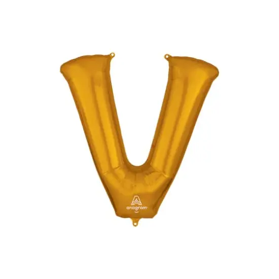32" Gold Letter Foil Balloon V {1}