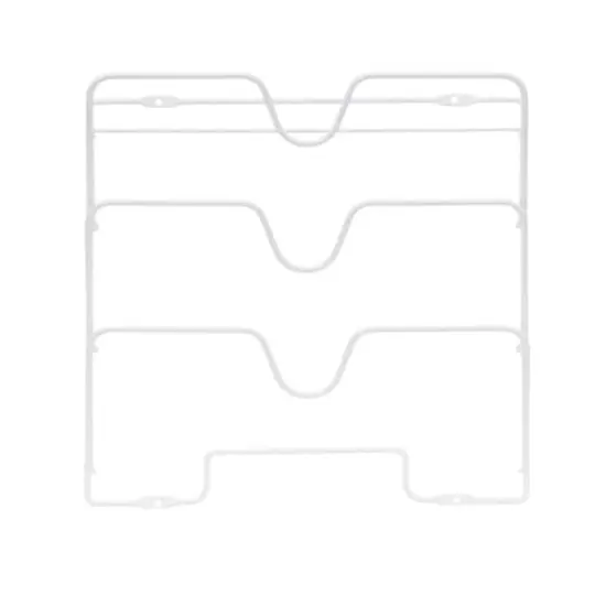 Household Essentials 12.8" Oversized Cabinet Door Lid Holder White {8}