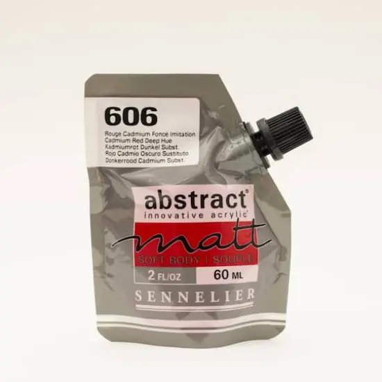 Sennelier Matt Abstract&reg; Acrylic, 60mL 606 Cadmium Red Deep Hue {1}