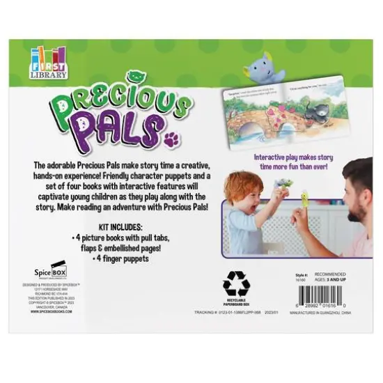 SpiceBox First Library Precious Pals Board Books Set {6}