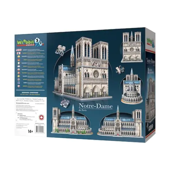 Castles & Cathedrals - Notre-Dame de Paris 3D Puzzle: 830 Pcs {5}