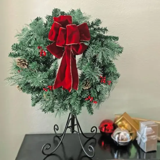 Haute Decor 54" Black Adjustable Christmas Stocking Tree Stand {5}