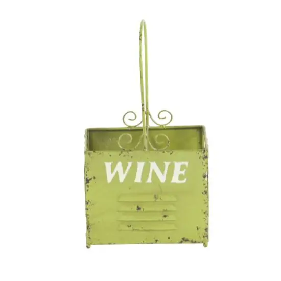 15" Metal Vintage Wine Holder Set {3}