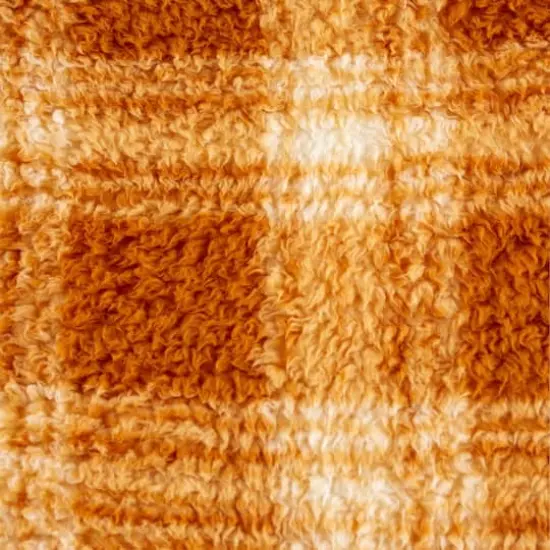 DII&reg; Pumpkin Spice Farmhouse Plush Plaid Throw {3}