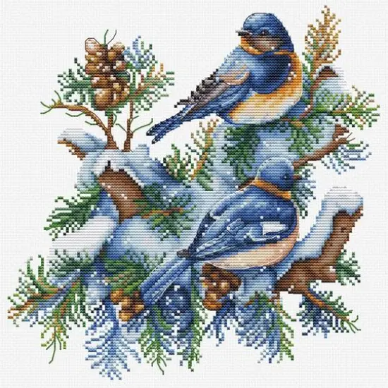 Luca-S The Birds-Winter Counted Cross-Stitch Kit {1}