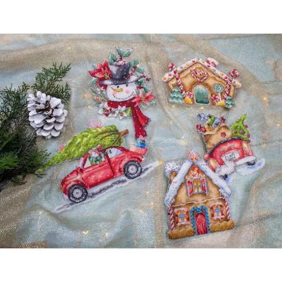 Letistitch Christmas Ornaments Counted Cross Stitch Kit {5}
