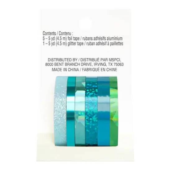 Seafoam Foil & Glitter Crafting Tape Set by Recollections&trade; {5}