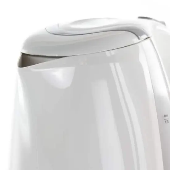MegaChef 1.7L White Plastic Electric Tea Kettle {6}