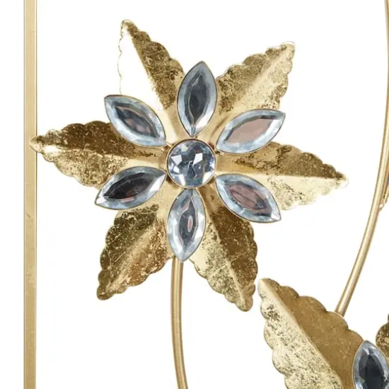 36" Gold Metal Contemporary Wall D&eacute;cor Set {4}