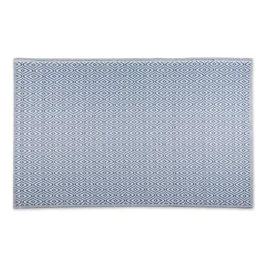 DII&reg; French Blue Diamond Outdoor Rug, 4ft. x 6ft. {3}