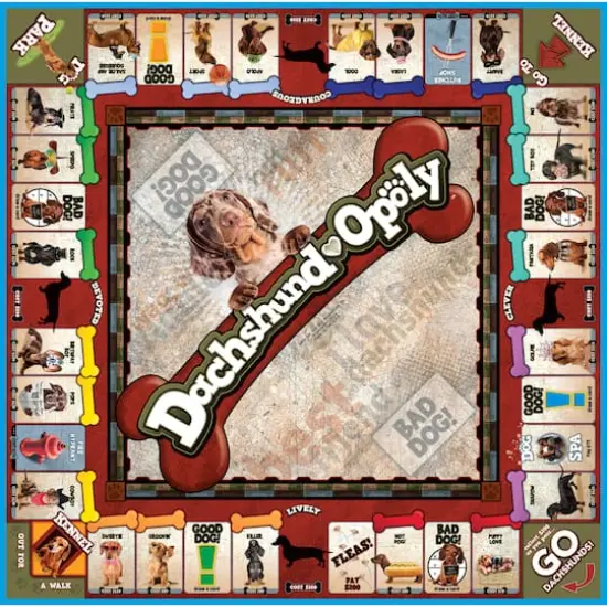 Late For The Sky Dachshund-Opoly&trade; Board Game {4}