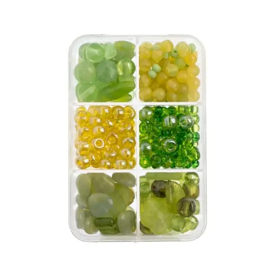 John Bead Czech Glass Recipe Box Beading Kit Key Lime Pie {5}