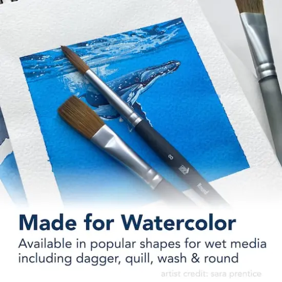 Princeton&trade; Aqua Elite&trade; Series 4850 Synthetic Angle Shader Watercolor Brush {4}