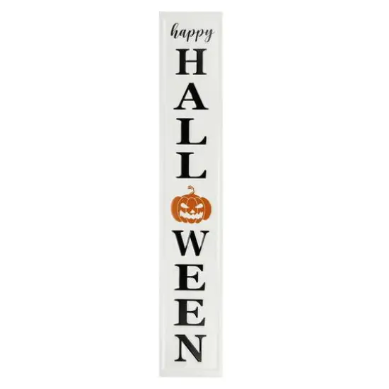 31.5" Metal Happy Halloween Wall Sign {1}