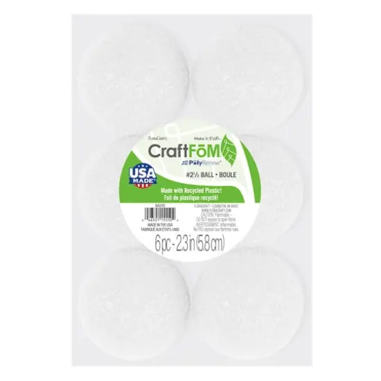 FloraCraft&reg; CraftFōM Ball White {3}