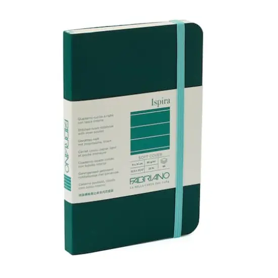 Fabriano&reg; Ispira Lined Softcover Notebook Green {1}