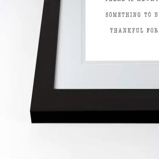  Be Thankful Fall Print in Black Frame {3}