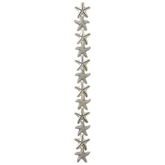 Silver Starfish Mix Metal Beads, 14mm by Bead Landing&trade; {4}