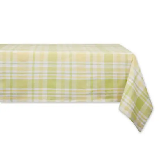 Lemon Bliss Plaid Tablecloth 52" x 52" {1}