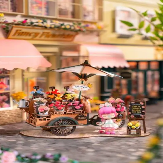Rolife&reg; Blossom Cart 3D Puzzle Creation Set {8}