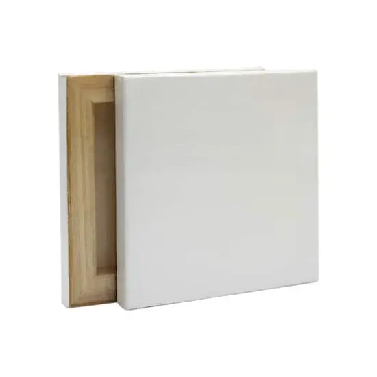 2 Pack 4" x 4" Mini Canvas by Artist's Loft™ Necessities™ Black {2}