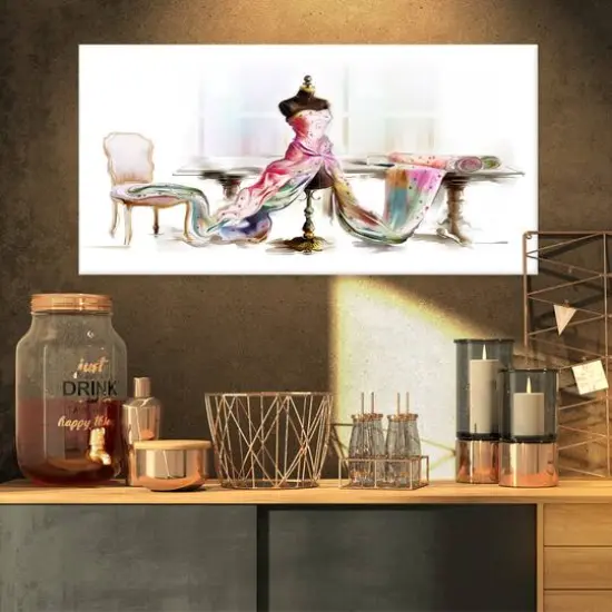 Designart - Dressed Tabletop Mannequin - Abstract Print On Canvas {5}