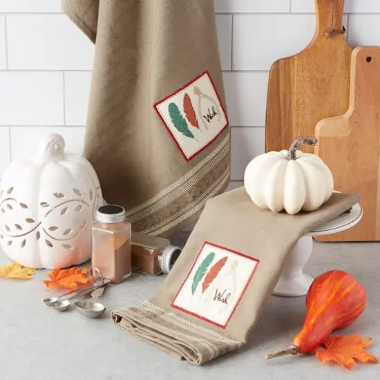 DII&reg; Wish Embroidered Dishtowels, 2ct. {5}