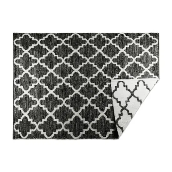 DII&reg; Gray Lattice Hand-Loomed Rug, 4ft. x 6ft. {1}