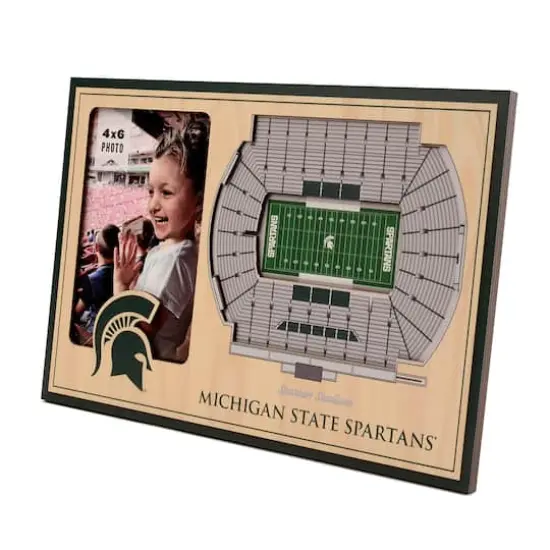 College Football 3D StadiumViews Picture Frame Michigan State Spartans {1}