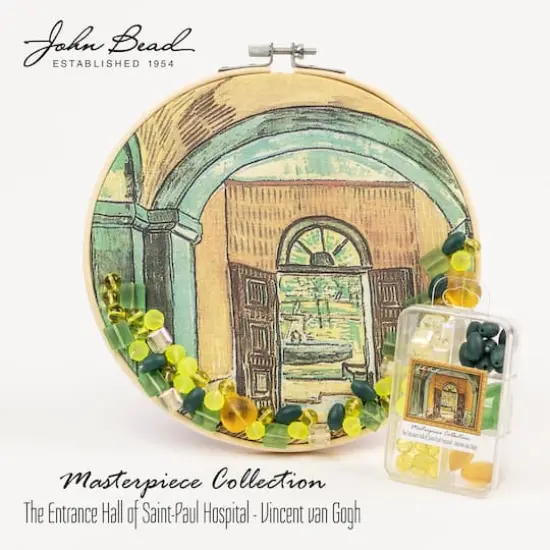 John Bead Masterpiece Collection Glass Bead Box Mix Entrance Hall of StPaul Hospital/Vincent van Gogh {5}