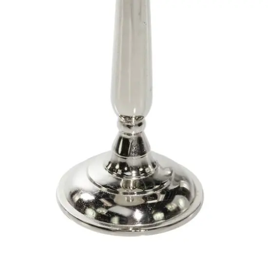 25" Silver Traditional Terrazzo Accent Table {5}