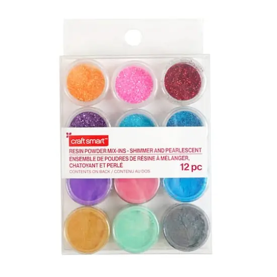 Shimmer & Pearlescent Resin Powder Mix-Ins, 12ct. by Craft Smart&trade; {1}