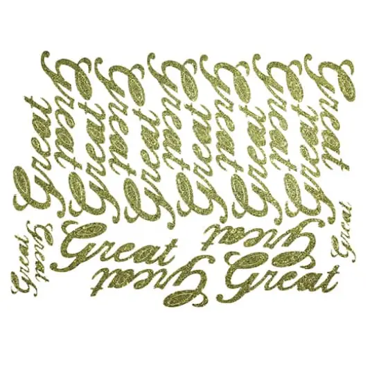 JAM Paper Great Gold Script Floral Accessory {1}