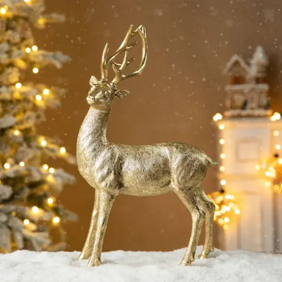 Glitzhome&reg; 16.25" Standing Reindeer Table D&eacute;cor {4}