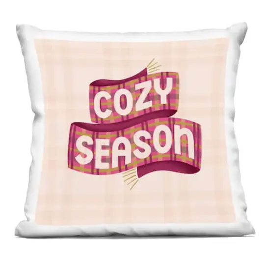 Stupell Industries Cozy Season Scarf on Plaid Decorative Printed Throw Pillow {1}