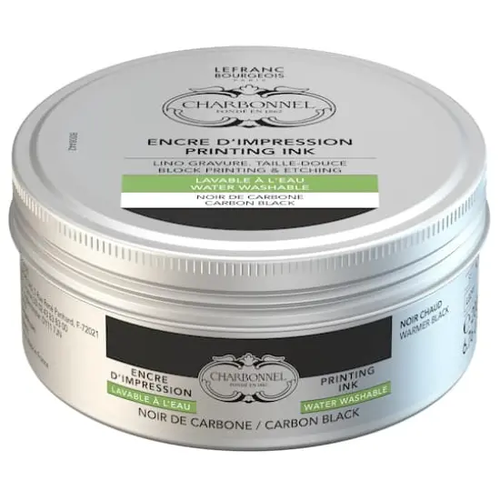 Charbonnel Printing Ink, 200mL Carbon Black {1}