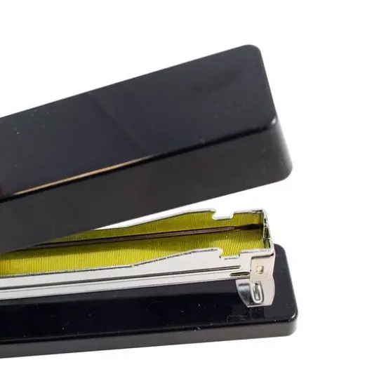 JAM Paper Desk Stapler & Staples Set Black/Yellow {4}
