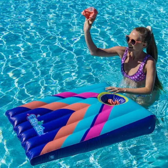 3.5ft. PoolCandy Floating Inflatable Cornhole Toss Game {3}