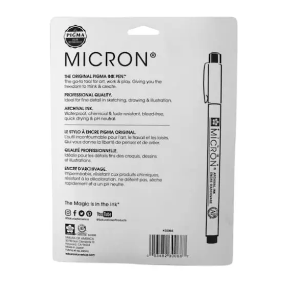 Pigma&reg; Micron&trade; 01 Fine Line Pen 8 Color Set {3}