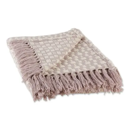 DII&reg; Dusty Lilac Urban Check Throw {1}