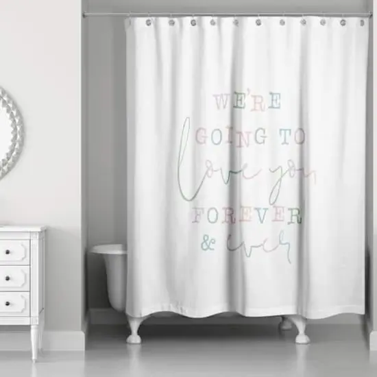 Love You Forever 71" x 74" Shower Curtain {1}
