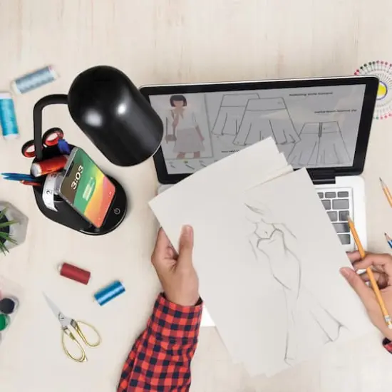 OttLite Wireless Charging LED Lamp with Organizer {8}