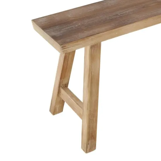 Wood Slim Distressed Bench Set {7}