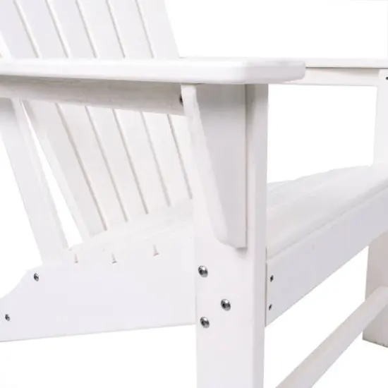 White Traditional Adirondack Chair {7}