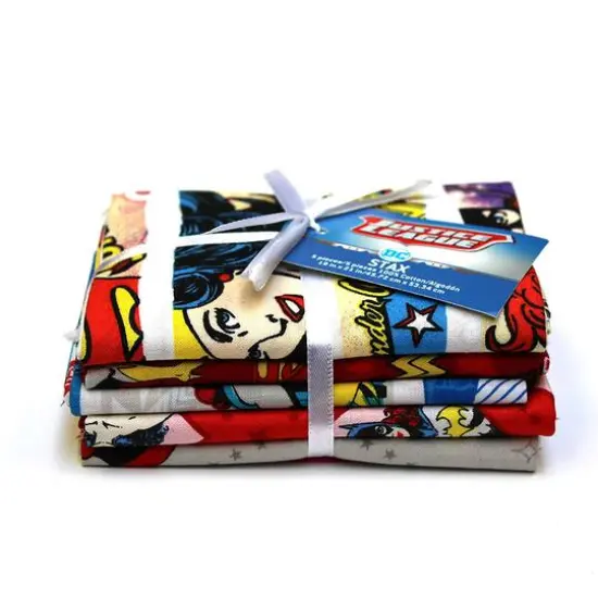 Camelot Fabrics DC Comics Heroines Cotton Bundle, 4ct. {1}