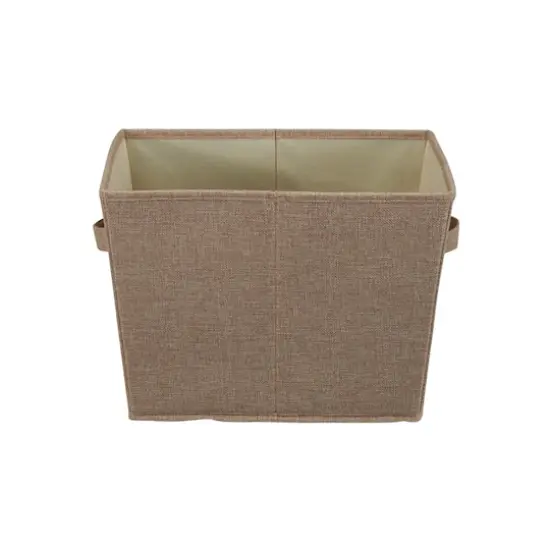 Household Essentials Tapered Fabric Storage Bins, 2ct. Brown {6}