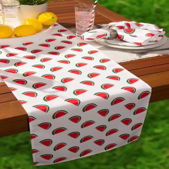 DII&reg; 108" Watermelon Print Outdoor Table Runner {5}
