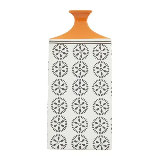 White Stoneware Transitional Vase, 17" x 9" x 7" {6}